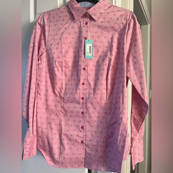 Hawes and Curtis cotton fitted shirt UK size 16 - Picture 5 of 6